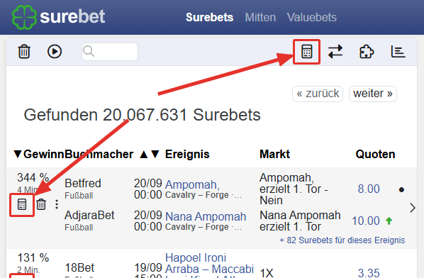Zwei Arten von Taschenrechner
